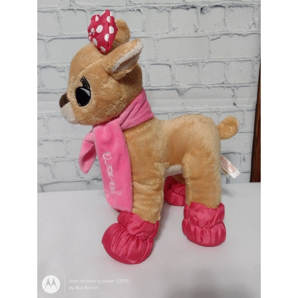 Clarice Reindeer Dan Dee Collectors Choice Plush 14 Inch with Sewn Eyes